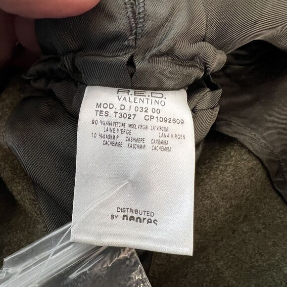 R.E.D. Valentino Wool Cashmere Green Lightweight Blazer Pockets Size 52 - Picture 7 of 8